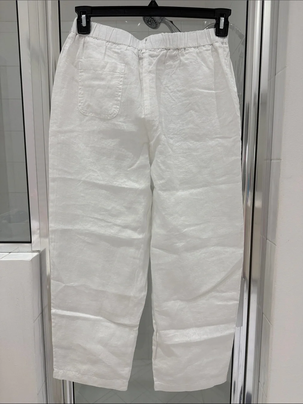 Quince 100% European Linen Pants NWT White Size Small